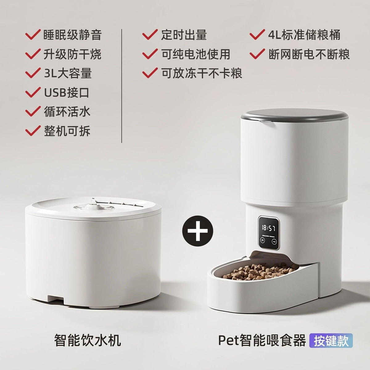 Smart Pet Tech "Grid-Safe" Automatic Feeder