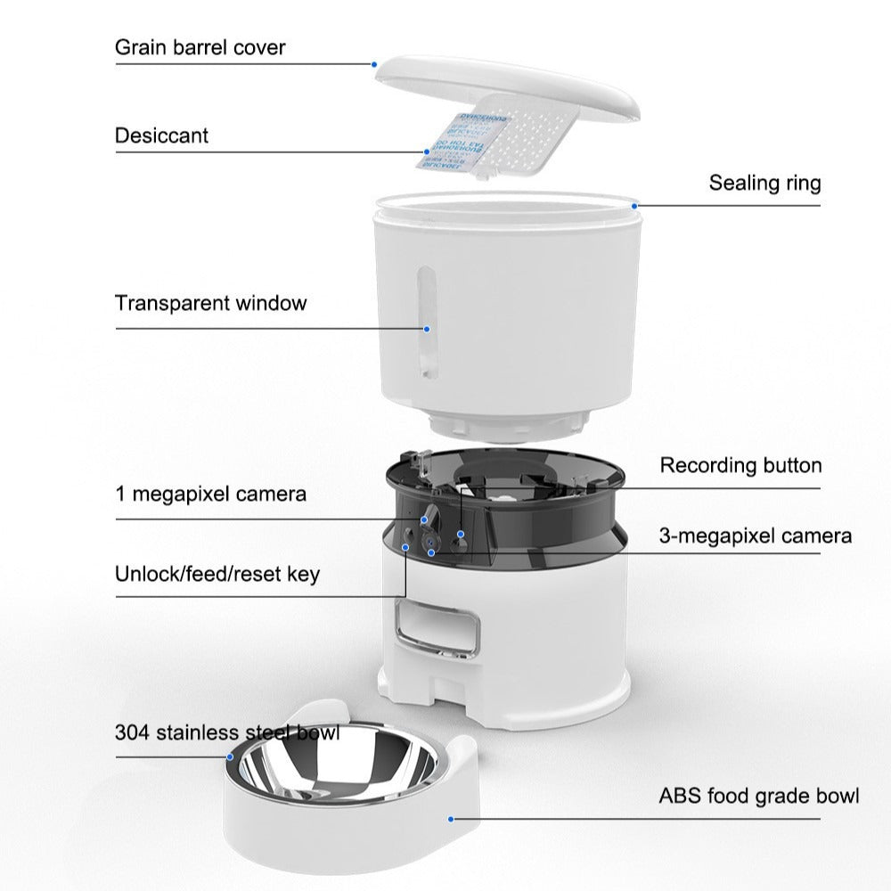 Smart Pet Tech Live View HD Camera Feeder