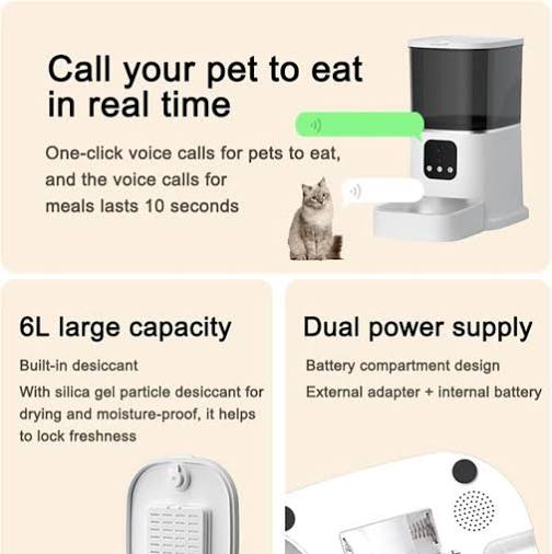 Smart Pet Tech "Grid-Safe" Automatic Feeder